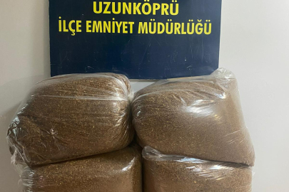 Edirne'de 120 Kilogram Kaçak Tütün Ele Geçirildi
