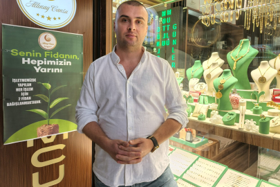 Edirneli Kuyumcudan Her İşlem İçin Fidan Bağışı