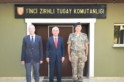 Vali Turan’dan 1’inci Zırhlı Tugay Komutanı’na Ziyaret