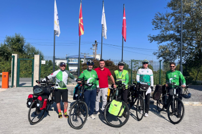 Edirne Yeşilay Sporcuları Kuzey Makedonya’da Uluslararası Bisiklet Turu’na Katılıyor
