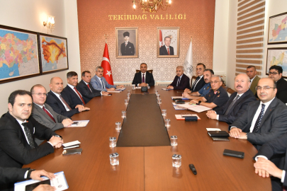 Tekirdağ’da Güvenlik ve Koordinasyon Toplantısı Yapıldı