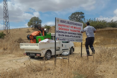 Muratlı’da Kaçak Döküm Alanlarına Uyarıcı Levhalar Yerleştirildi