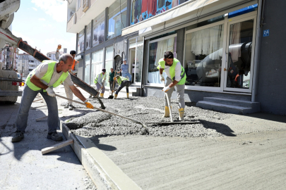 Çerkezköy Belediyesi’nden Kızılpınar’a Yeni Kaldırımlar
