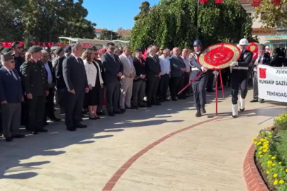 Tekirdağ'da 19 Eylül Gaziler Günü Dolayısıyla Tören Düzenlendi