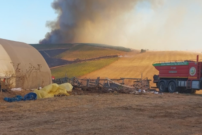 Çanakkale'de Tarım Arazisinde Çıkan Yangın Kontrol Altına Alındı