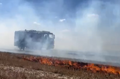Tekirdağ'da 500 Dönüm Anız Küle Döndü