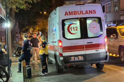 Edirne'de Otomobille Motosikletin Çarpıştığı Kazada 1 Kişi Yaralandı