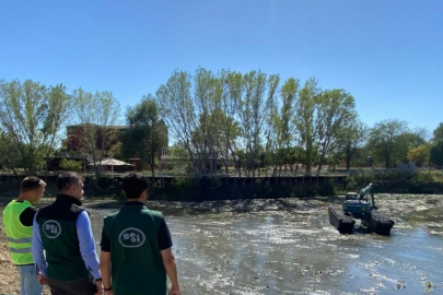 Yücegök Tunca Nehri’nde Yürütülen Çalışmaları Yerinde İnceledi