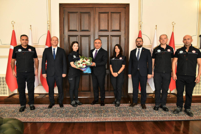 Vali Soytürk, İtfaiye Haftası Dolayısıyla İtfaiye Teşkilatını Kabul Etti