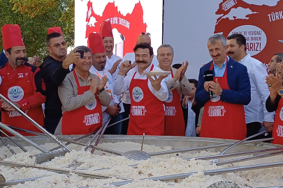 Edirne'de 6 Tonluk Pilavla Dünya Rekoru