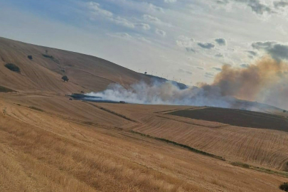 Gelibolu'da Çıkan Anız Yangını Söndürüldü