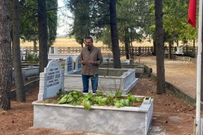 Kaymakam Enver Özderin’den Şehit Şeref Avar’ın Kabrine Ziyaret