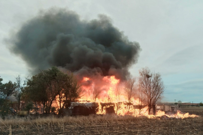 Tekirdağ'da Çıkan Yangında Bağ Evi Kullanılamaz Hale Geldi