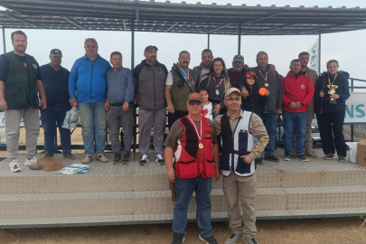 Enez'de Trap Atış Yarışması Düzenlendi