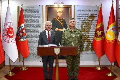 Vali Uğur Turan’dan 5’inci Kolordu Komutanı’na Ziyaret