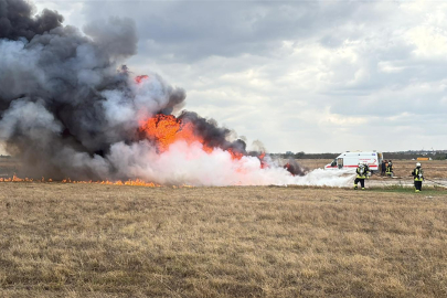 Tekirdağ Çorlu Atatürk Havalimanı'nda Geniş Katılımlı Acil Durum Tatbikatı Yapıldı