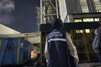 Tekirdağ'da Kötü Koku ve Çevre Kirliliğine Yönelik Denetim Yapıldı