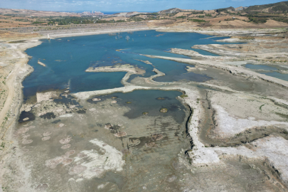 Tekirdağ'da Naip Barajı'nın Su Seviyesi Azalmaya Devam Ediyor