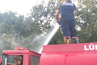 Lüleburgaz'da Çıkan Yangın Söndürüldü