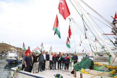 Küresel Sumud Filosu'nu "Selamlama" Etkinliği Düzenlendi