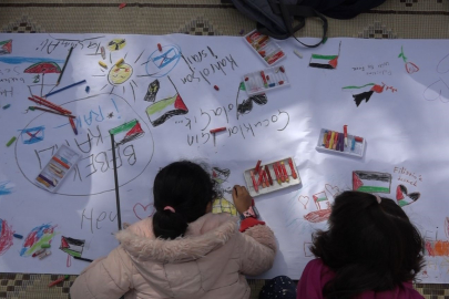 Kırklareli'nde "Filistinli Çocuklar İçin Çiz" Etkinliği