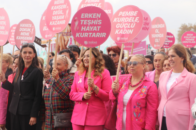 Tekirdağ'da "Meme Kanseri Farkındalık Yürüyüşü" Düzenlendi