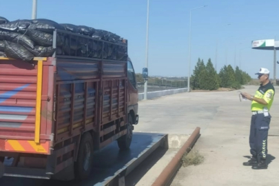 Edirne'de Taşıma Sınırını Aşan Kamyon Sürücüsüne 51 Bin 26 Lira Ceza