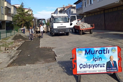 Muratlı Belediyesi Ekiplerinden İlçe Genelinde Yoğun Çalışma