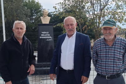 Muratlı Belediyesi’nden Kepenekli Mahallesi’ne Atatürk Büstü