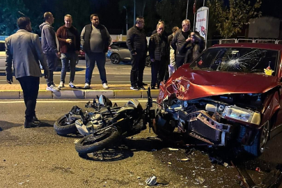 Tekirdağ’da Motosiklet Kazası