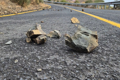 Tekirdağ'da Taş ve Kayalar Yola Düştü