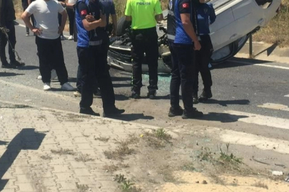 Keşan’da Araca Çarpıp Kaçtı