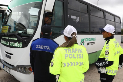 Kırklareli Belediyesi’nden Öğrenci ve Vatandaş Güvenliği İçin Ulaşım Denetimi