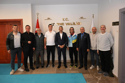 Edirne Valisi Sezer, Bisiklet Spor Kulübü Yönetimini Kabul Etti