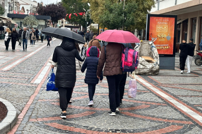 Edirne’de Hafif Yağmur Yağışı