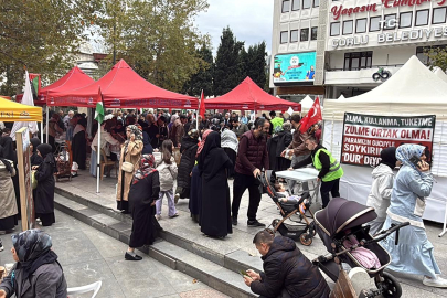 Tekirdağ'da Gazze'ye Yardım İçin Kermes Düzenlendi
