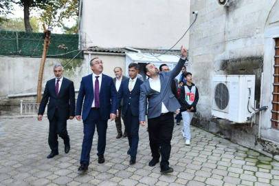 Vali Soytürk Çorlu Süleymaniye Camii’nde İncelemelerde Bulundu