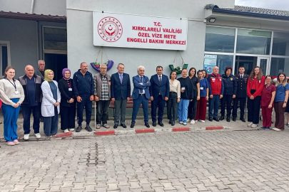 Kaymakam  Balaban ve Vali Yardımcısı  Çırakoğlu’ndan Engelli Bakım Merkezine Ziyaret