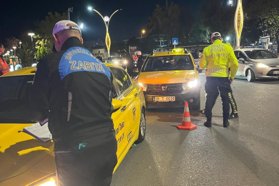 Kırklareli’nde Ticari Taksilere Ortak Denetim