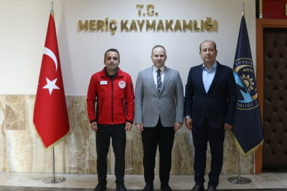 Edirne İl Tarım Müdürü Meriç Kaymakamını Ziyaret Etti