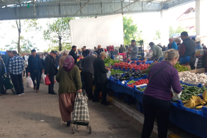 Havsa Halk Pazarı’na Yoğun İlgi