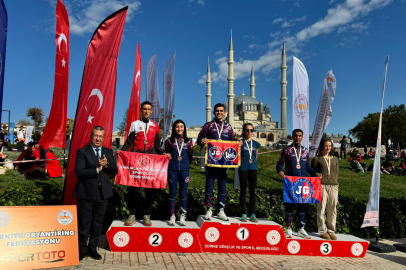 ‎Edirne'deki Oryantiring Yarışmasında Dereceye Girenlere Ödül
