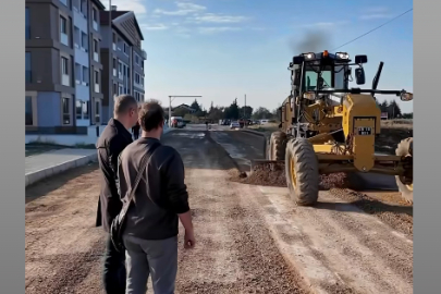 Kırklareli Belediye Başkanı Bulut, Yol Yapım Çalışmalarını İnceledi