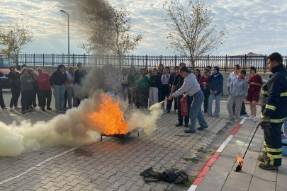 Babaeski KYK Kız Yurdunda Yangın Eğitimi