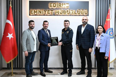 TÜRSAB Trakya BTK’dan Edirne Emniyet Müdürü Ayhan’a Ziyaret