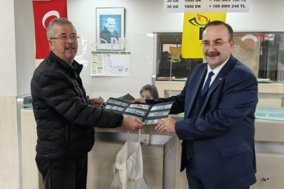 Edirne PTT'de 185'inci Müşteriye 185'inci Yıl Hediyesi