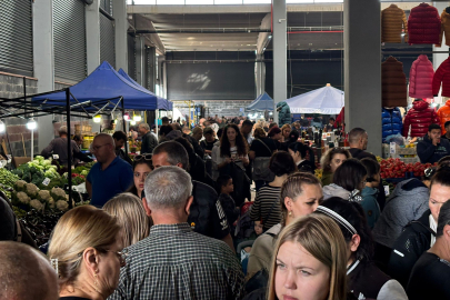 Edirne’de Güneşli Hava Pazarı Doldurdu