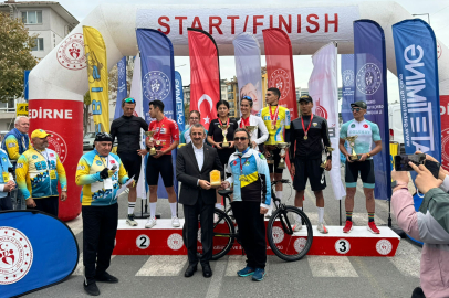 ‎Edirne’de Pedal Şampiyonlarına Ödül