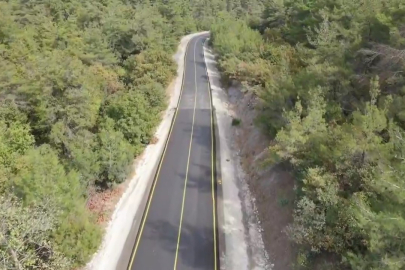 Lapseki'de Sıcak Asfalt Çalışması Biten Yol Trafiğe Açıldı