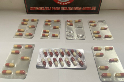 Keşan’da Bir Şüphelinin Üzerinde Sentetik Ecza Ele Geçirildi